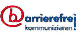 Barrierefrei kommunizieren Logo